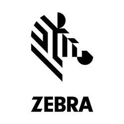 A zebra logo is shown in black and white.