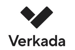 A black and white logo of verkada